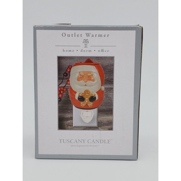 Tuscany Candle Santa with Gingerbread Man Outlet  Fragrance Warmer New in Box - Picture 5 of 5